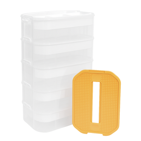 Pojemnik na klocki LEGO 5-warstwowy organizer z przegródkami i uchwytem  