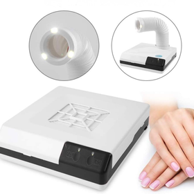 Profesjonalny pochłaniacz pyłu 60W z lampą LED – elastyczna rura 360°, filtr wymienny, manicure