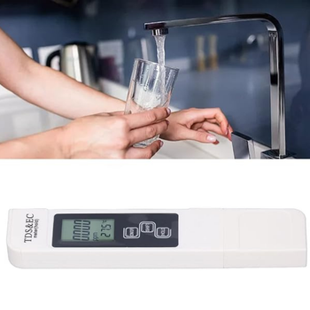 Tester jakości wody TDS EC temp. – cyfrowy miernik z LCD, do filtra, akwarium, studni