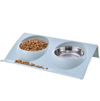 DA119 PODWÓJNA MISKA DLA PSA KOTA BLUE