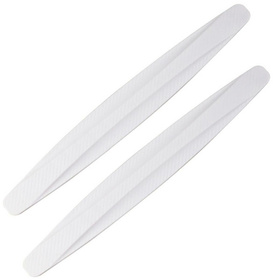 2 Gumowe LISTY Ochornne na zderzak samochodowy 40,5cm białe AG679J