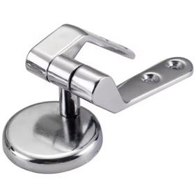 Chromowane metalowe zawiasy do deski sedesowej – solidne mocowanie MDF i drewna DA240