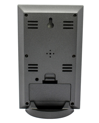 STACJA POGODY zegarek budzik kalendarz srebro czarny ZG4