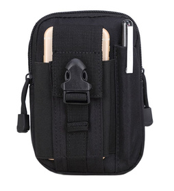 Wodoodporna nerka biodrówka na pasek – etui na telefon i drobiazgi czarna