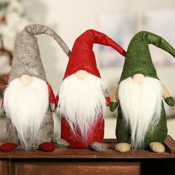 KRASNAL Świąteczny Skrzat w Czapce 44cm 1 sztuka mix kolorów BQ67