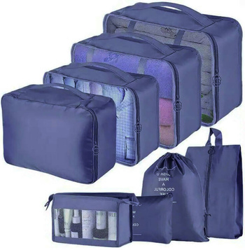 BQ73B ORGANIZER PODRÓŻNY 8 SZT GRANATOWY