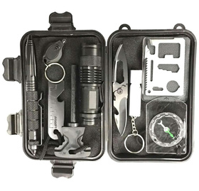 Zestaw SURVIVALOWY Niezbędnik Przeżycia w Pudełku SOS Set 10w1 AG772A        