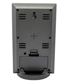 STACJA POGODY zegarek budzik kalendarz srebro czarny ZG4