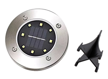 Zestaw 4 solarnych lampek ogrodowych LED – Automatyczne włączanie, wodoodporne, 8 diod ZD50J