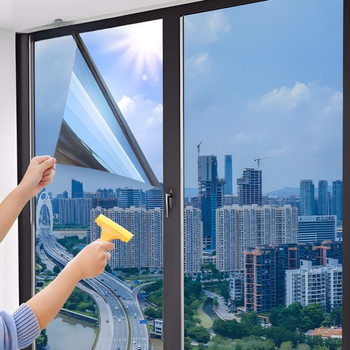 Folia lustro weneckie na okno 80×100 cm – samoprzylepna, UV, termo