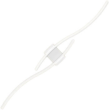 Ozdobny KINKIET LED ścienny neutralna biel 24W 60cm biały ZD150A