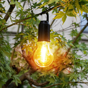 Lampka kempingowa LED USB-C z akumulatorem i haczykiem – wodoodporna, 3 tryby świecenia