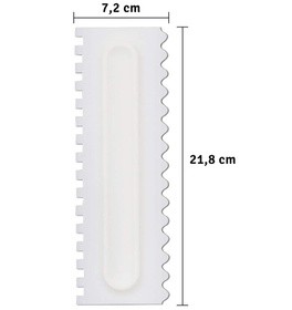 SZPATUŁKA do DEKORACJI CIAST TORTÓW 22x7cm biała AG406H 