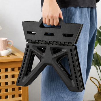 DA540 SKŁADANY STOŁEK CZARNY