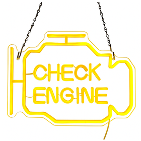 Lampka LED Dekoracyjna CHECK ENGINE – Neonowy Wygląd, 5-stopniowa Regulacja Jasności, Zasilanie USB ZD135
