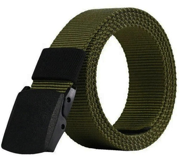 PASEK do SPODNI Parciany Regulowany z Klamrą 120cm khaki BQ48B