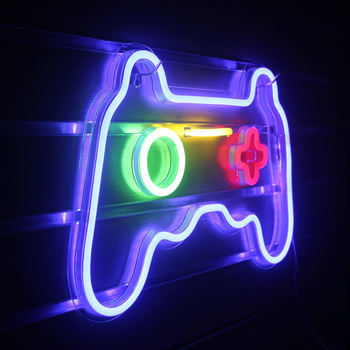 Lampka LED gamepad – podświetlenie pokoju gracza, USB/baterie, 4 kolory