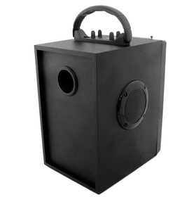 Przenośny głośnik Bluetooth kolumnowy z radiem FM i akumulatorem czarny ZS53