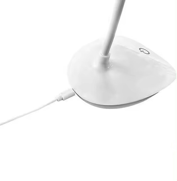 Lampka biurkowa LED dotykowa USB z regulacją jasności 3 tryby biała