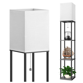 ZD178 STOJĄCA LAMPA PODŁOGOWA Z PÓŁKAMI