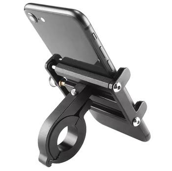 Uniwersalny UCHWYT Rowerowy na Telefon Aluminiowy czarny AP2C