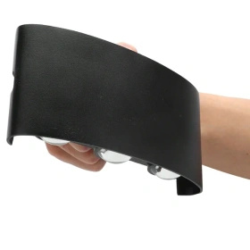 Lampa elewacyjna LED kinkiet IP54 – 6 punktów światła, 4000K, czarna