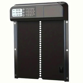 Automatyczne DRZWI do kurnika programator LCD 33,5x24,5x5cm czarne