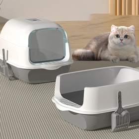 Duża kryta kuweta dla kota z otwieranym wiekiem – łatwe sprzątanie i wygoda 