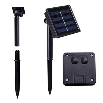 Ogrodowa GIRLANDA Solarna 20x LED 485 cm RGB czarna ZD69E