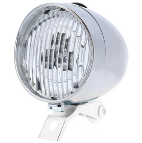 Lampka Rowerowa LED Retro – Chromowany Panel, Energooszczędna ZD14B 