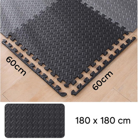 Zestaw 9 piankowych puzzli do ćwiczeń - mata ochronna na siłownię, 60x60cm