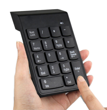Bezprzewodowa KLAWIATURA Numeryczna USB czarna AK86A