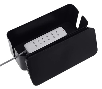 ORGANIZER Pojemnik na Kable Listwy 40x15x13cm czarny 