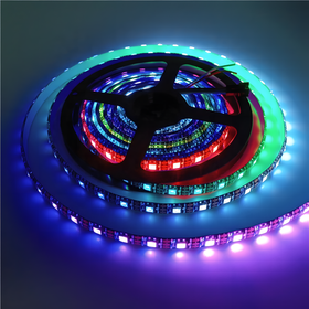 Taśma LED WS2812B RGB 5m 300 diod 60LED/m IP65 – adresowalna, wodoodporna, samoprzylepna