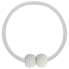 Klamra magnetyczna do zasłon i firan – elegancka, mocna i dyskretna dekoracja okien biała AG701F