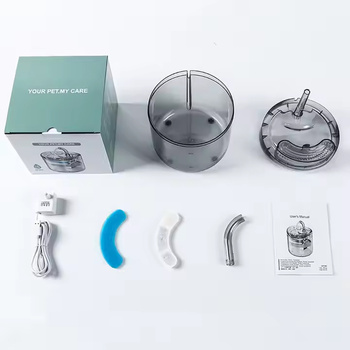 Automatyczne poidełko dla kota i psa – filtr, 2L, ciche, zasilanie USB, przezroczyste