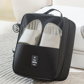 Torba na buty podróżna organizer – wodoodporna, kompaktowa, z uchwytem i zamkiem czarna