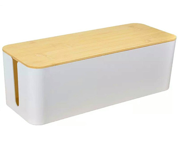 AG381E ORGANIZER NA KABLE LISTWY BIAŁY