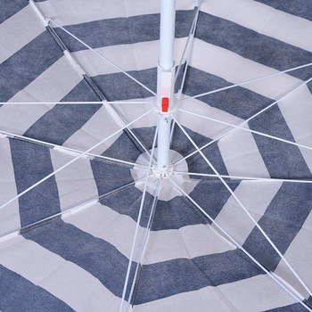 Parasol przeciwsłoneczny plażowy balkonowy ogrodowy 180 cm składany UV lekki regulowany niebieski