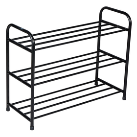 Półka na buty stalowa 3-poziomowa – metalowy regał do przedpokoju
