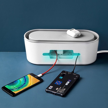 AG381F ORGANIZER NA KABLE LISTWY BIAŁY