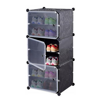 Szafka modułowa na buty 6 półek – organizer z drzwiczkami i panelami