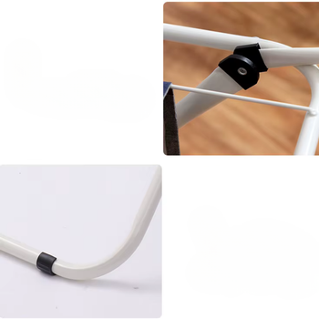 Stojąca suszarka na pranie stalowa składana 11,5 m – biała, balkonowa