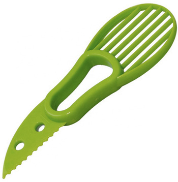 Nóż do Awokado Drylownica 18cm 2w1 zielony AG621A