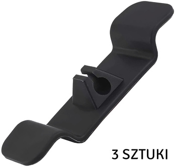 Zestaw 3 WIESZAKÓW Samoprzylepnych Organizacja Kabli czarne AG874