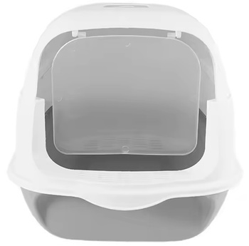 Duża kryta kuweta dla kota z otwieranym wiekiem – łatwe sprzątanie i wygoda 