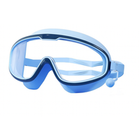 Zestaw pływacki dla dorosłych – okulary do pływania z powłoką Antifog + zatyczki do uszu niebieski