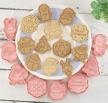 DA542 ŚWIĄTECZNE FOREMKI DO CIASTEK 8SZT