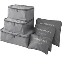 BQ28G ORGANIZER PODRÓŻNY 6 SZT GREY