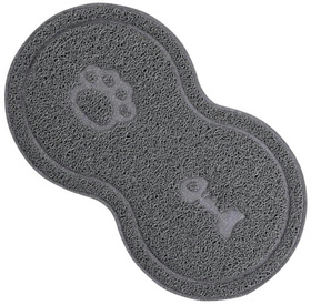 Antypoślizgowa MATA pod Miski psa kota pvc 45x26cm ciemno szara DA152A